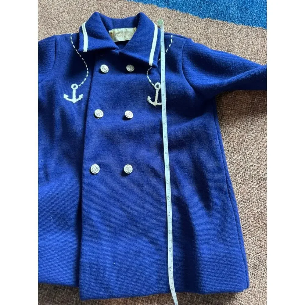 Little World Vintage Nautical Toddler‎ Coat - Size $T